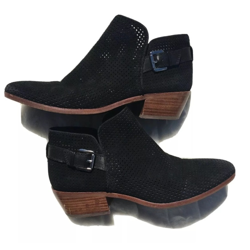 Sam Edelman Paula Perforated Low Stacked Booties